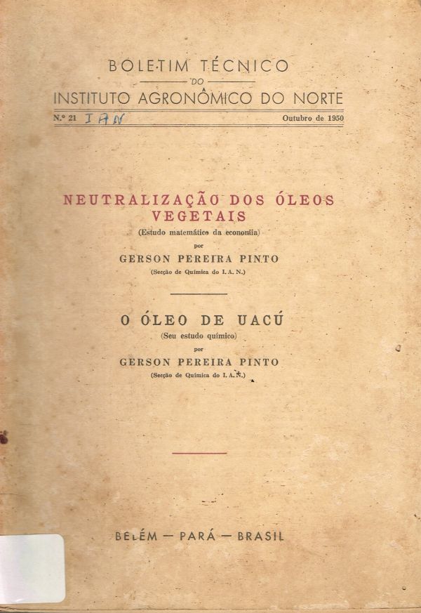 Neutralização dos óleos vegetais